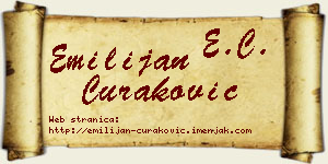 Emilijan Curaković vizit kartica